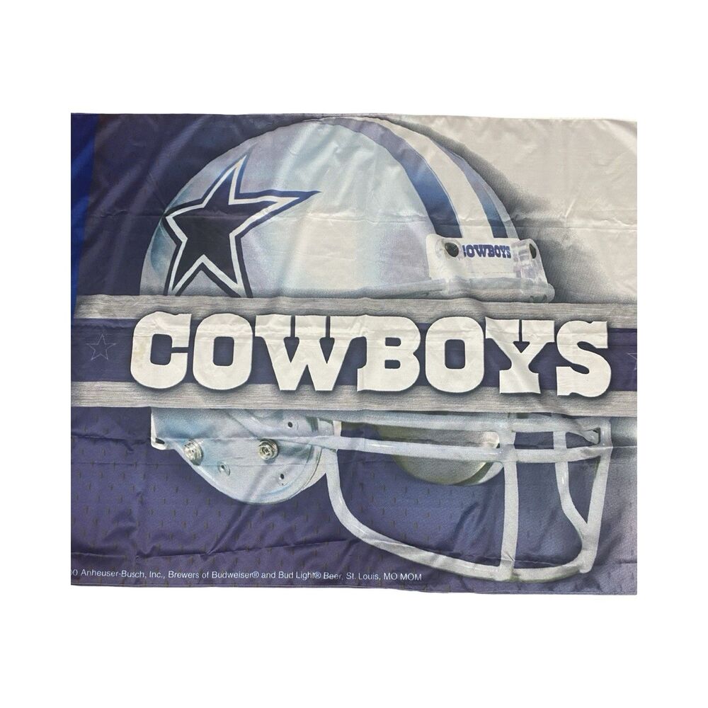 2000 Dallas Cowboys Bud Light & Budweiser Banner Man Cave 60" x 34" Nylon - Picture 4 of 5